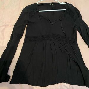 Hollister black blouse